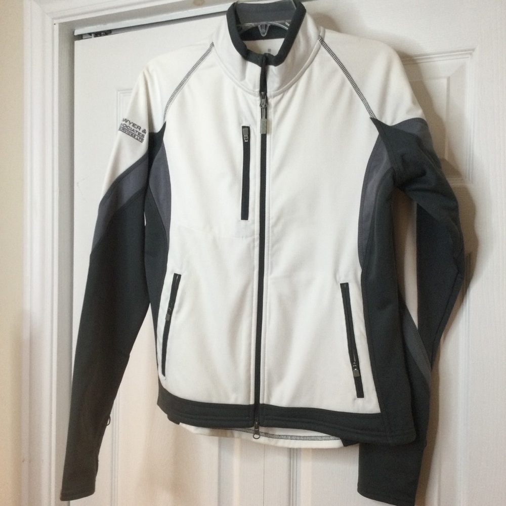 White/grey Elevate sports jacket